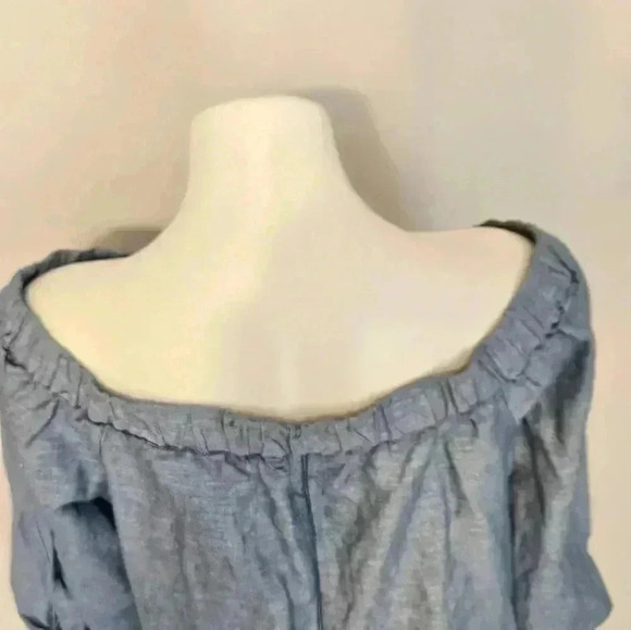 Free People off the shoulder Top Size Medium EUC - Picture 7 of 11